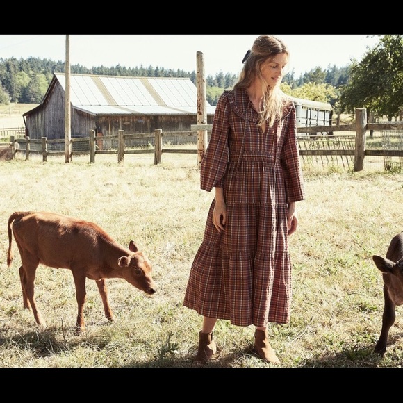 Doen Plaid Honey Dress Sz Medium - Picture 5 of 5